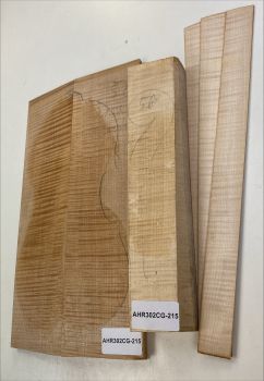Set B+S+N Curly Maple Violin Master Grade, 2-pcs. back Unique Piece #CG215